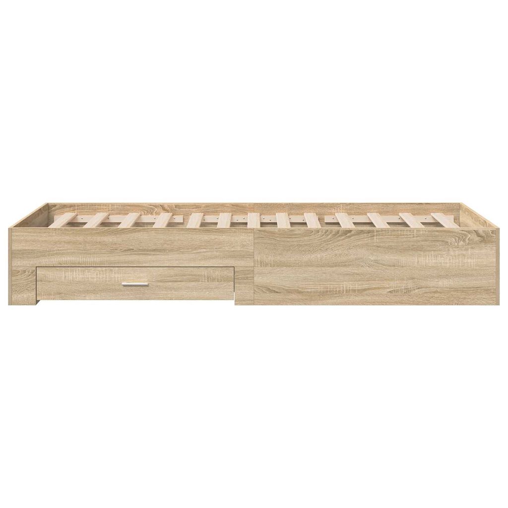 vidaXL Κρεβάτι Sonoma Oak 90x190 εκ Επεξεργασμένο Ξύλο