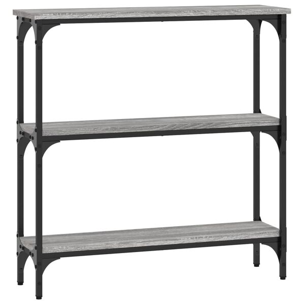 vidaXL Τραπέζι Κονσόλα Γκρι Sonoma 75x22,5x75 εκ. Επεξεργασμένο Ξύλο