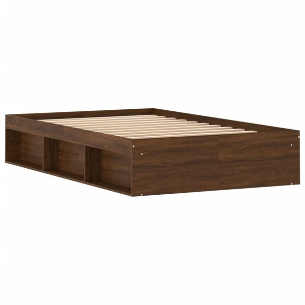 vidaXL Πλαίσιο Κρεβατιού Καφέ Δρυς 120x200 εκ.