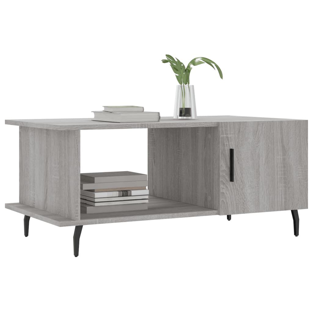 vidaXL Τραπεζάκι Σαλονιού Γκρι Sonoma 90x50x40 εκ. Επεξεργασμένο Ξύλο