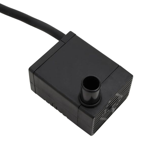 vidaXL Σιντριβάνι με Αντλία και Τροχούς 55x55x80 εκ. Μασίφ Ξύλο Ελάτης