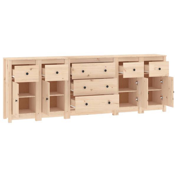 vidaXL Συρταριέρα 230x35x80 εκ. από Μασίφ Ξύλο Πεύκου