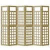 vidaXL Παραβάν ιδιωτικότητας 6 pcs Καφέ 240 x 180 cm