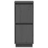 vidaXL Ντουλάπια 2 τεμ. Γκρι 31,5 x 34 x 75 εκ. από Μασίφ Ξύλο Πεύκου