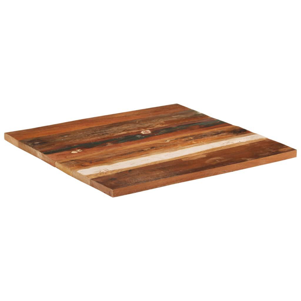 vidaXL Επιφάνεια Τραπεζιού 70x70x(2,5-2,7) εκ. Μασίφ Ανακυκλωμένο Ξύλο