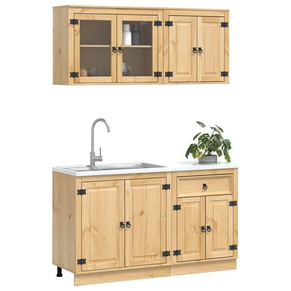 vidaXL &Nu;&tau;&omicron;&upsilon;&lambda;&alpha;&pi;&iota;&omicron;ύ &mu;&epsilon; &rho;ά&phi;&iota; SKI 4 pcs &Mu;έ&lambda;&iota; &Kappa;&alpha;&phi;έ &Sigma;&tau;&epsilon;&rho;&epsilon;ά &xi;&upsilon;&lambda;&epsilon;ί&alpha; &pi;&epsilon;ύ&kappa;&omicron;&upsilon;