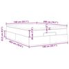 vidaXL Οθωμανικό κρεβάτι με στρώμα Λευκό 140x200cm Faux Leather