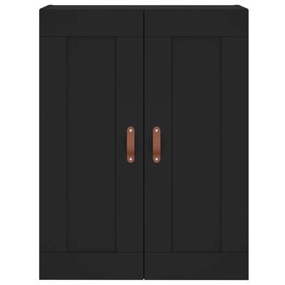 vidaXL Ντουλάπι Μαύρο 69,5x34x180 εκ. από Επεξεργασμένο Ξύλο