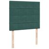 vidaXL Κρεβάτι Boxspring με Στρώμα Σκούρο Πράσινο 120x200εκ. Βελούδινο