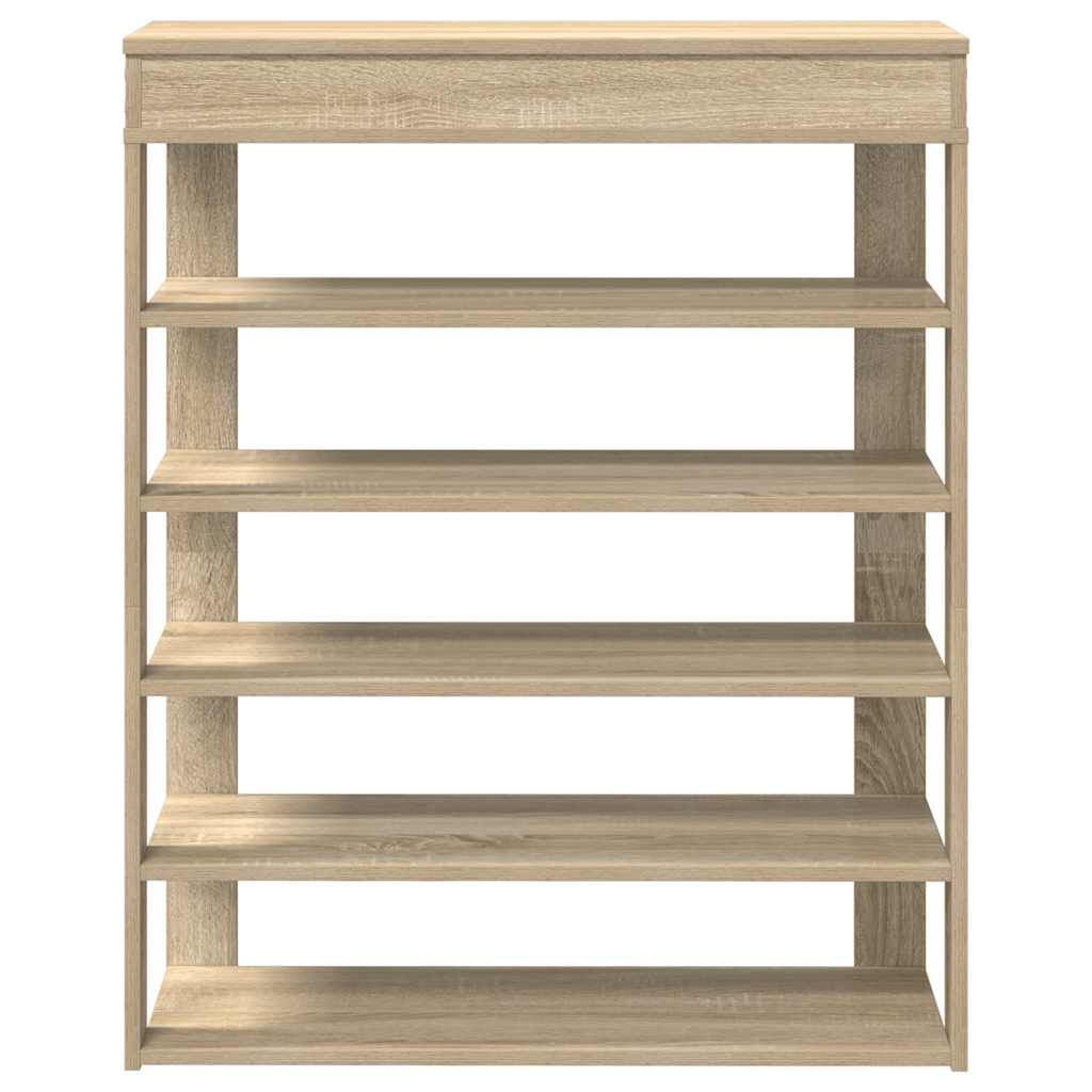 Ράφι παπουτσιών vidaXL Sonoma Oak 80x30x98 cm Κατασκευασμένο ξύλο