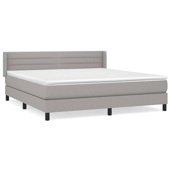 vidaXL &Kappa;&rho;&epsilon;&beta;ά&tau;&iota; Boxspring &mu;&epsilon; &Sigma;&tau;&rho;ώ&mu;&alpha; &Alpha;&nu;. &Pi;&rho;ά&sigma;&iota;&nu;&omicron; 160x200&epsilon;&kappa; &Upsilon;&phi;&alpha;&sigma;&mu;ά&tau;&iota;&nu;&omicron;