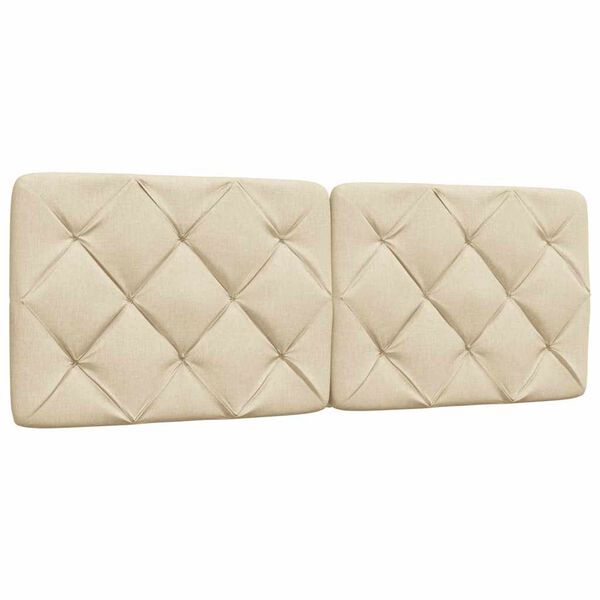 vidaXL Μαξιλάρι για Κεφαλάρι Κρεμ 140 εκ. Υφασμάτινο