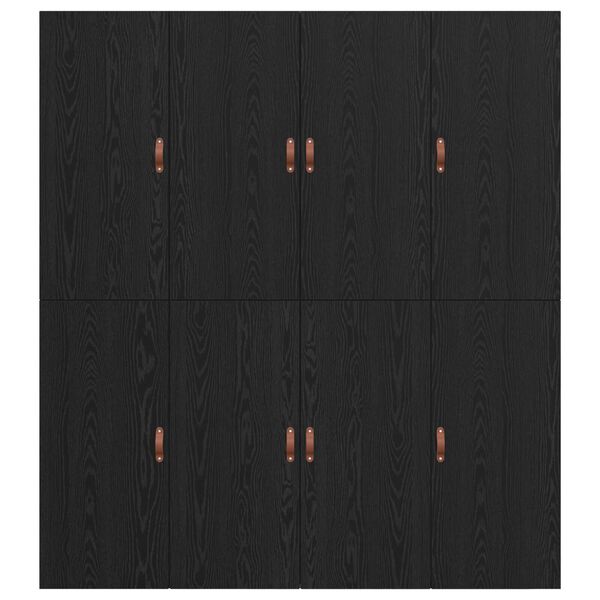 vidaXL Σκελετός Κρεβατιού Μαύρη δρυς 200 x 200 x 31.5 εκ.