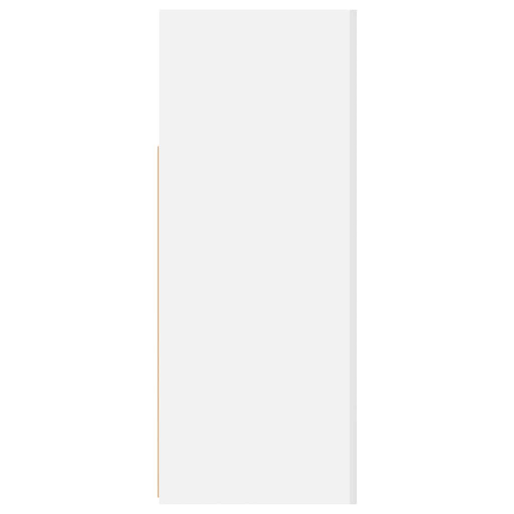 vidaXL Μπουφές με LED Λευκός 115,5x30x75 εκ.