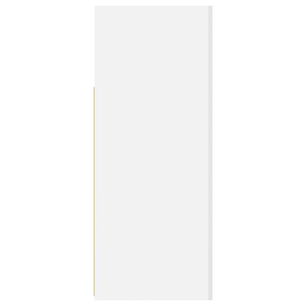 vidaXL Μπουφές με LED Λευκός 115,5x30x75 εκ.