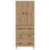 vidaXL Highboard Artisan Oak 69,5 x 34 x 180 &epsilon;&kappa;. &Epsilon;&pi;&epsilon;&xi;&epsilon;&rho;&gamma;&alpha;&sigma;&mu;έ&nu;&omicron; &xi;ύ&lambda;&omicron;