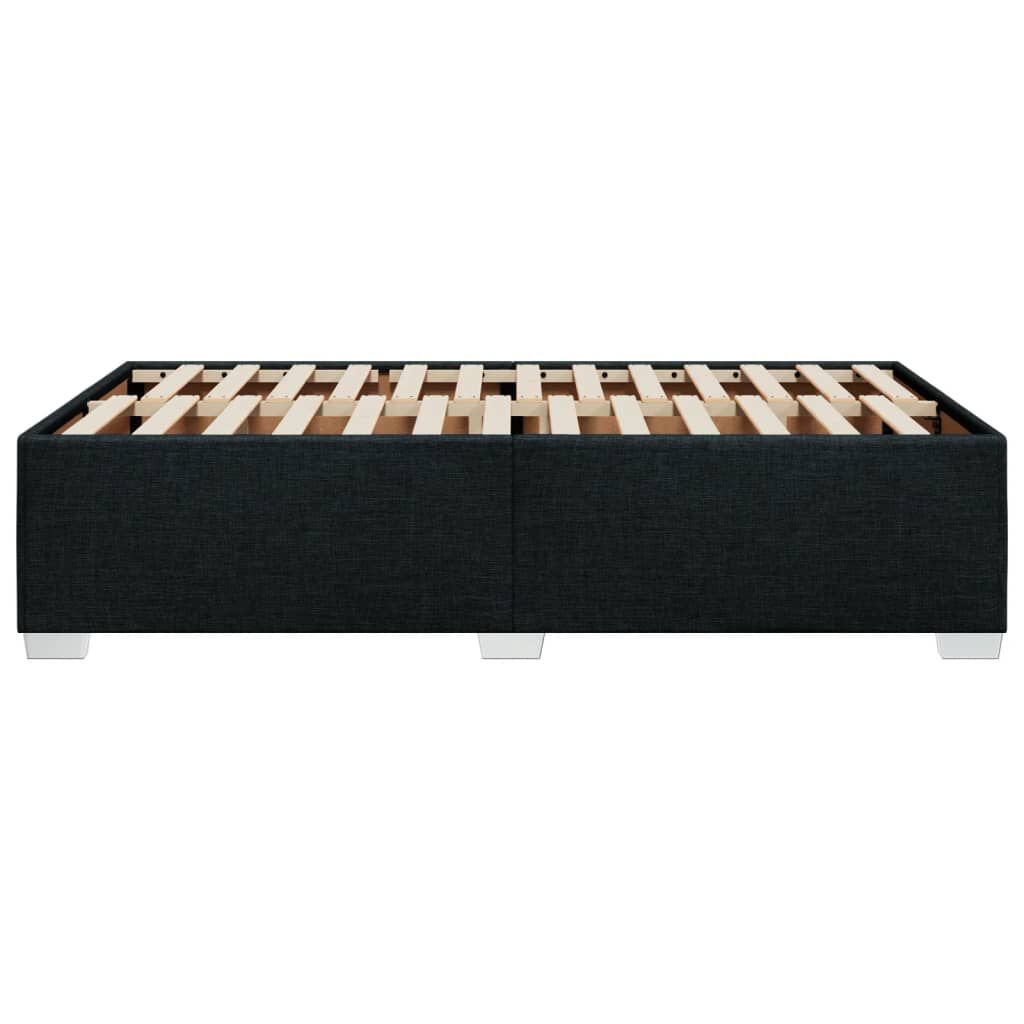 vidaXL Πλαίσιο Κρεβατιού χωρίς στρώμα Μαύρο 120x190 εκ. Υφασμάτινο