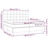 vidaXL &Kappa;&rho;&epsilon;&beta;ά&tau;&iota; Boxspring &mu;&epsilon; &Sigma;&tau;&rho;ώ&mu;&alpha; &Sigma;&kappa;&omicron;ύ&rho;&omicron; &Kappa;&alpha;&phi;έ 200x200 &epsilon;&kappa;. &Upsilon;&phi;&alpha;&sigma;&mu;ά&tau;&iota;&nu;&omicron;