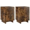 vidaXL &Kappa;&omicron;&mu;&omicron;&delta;ί&nu;&omicron; 2 pcs &Kappa;&alpha;&pi;&nu;&iota;&sigma;&mu;έ&nu;&omicron; &Xi;ύ&lambda;&omicron; &Delta;&rho;&upsilon;ό&sigmaf; 33,5 x 34,5 x 50 &epsilon;&kappa;