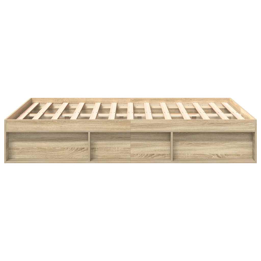 vidaXL Πλαίσιο Κρεβατιού Sonoma Δρυς 160 x 200 εκ.