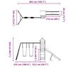 vidaXL Παιδική Χαρά Εξωτερικού Χώρου από Μασίφ Ξύλο Ψευδοτσούγκας