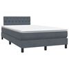 vidaXL &Kappa;&rho;&epsilon;&beta;ά&tau;&iota; Boxspring &mu;&epsilon; &Sigma;&tau;&rho;ώ&mu;&alpha; & LED &Sigma;&kappa;&omicron;ύ&rho;&omicron; &gamma;&kappa;&rho;&iota; 120x220 cm &Beta;&epsilon;&lambda;&omicron;ύ&delta;&iota;&nu;&omicron;