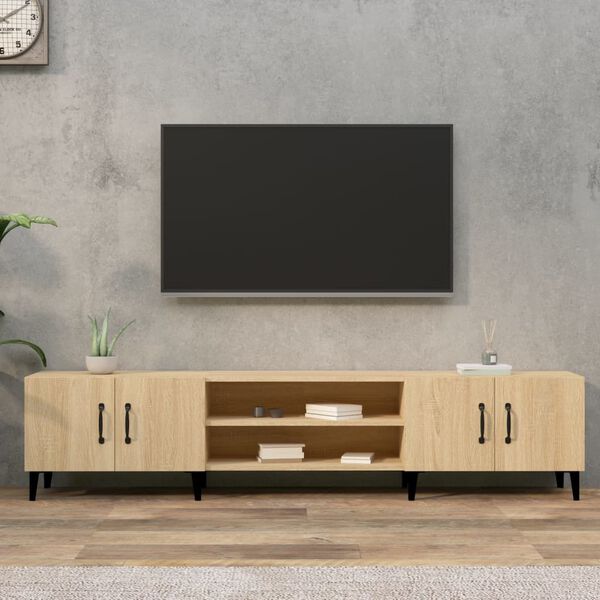 vidaXL Έπιπλο Τηλεόρασης Sonoma Δρυς 180x31,5x40 εκ. από Τεχνητό Ξύλο