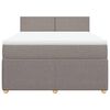 vidaXL &Kappa;&rho;&epsilon;&beta;ά&tau;&iota; Boxspring &mu;&epsilon; &Sigma;&tau;&rho;ώ&mu;&alpha; Taupe 160x200 &epsilon;&kappa;. &Upsilon;&phi;&alpha;&sigma;&mu;ά&tau;&iota;&nu;&omicron;