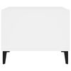 vidaXL Τραπεζάκι Σαλονιού άσπρο 60x50x40 εκ. από Επεξεργασμένο Ξύλο