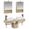 vidaXL &Sigma;&epsilon;&tau; &Nu;&tau;&omicron;&upsilon;&lambda;&alpha;&pi;&iota;ώ&nu; &Mu;&pi;ά&nu;&iota;&omicron;&upsilon; 5 pcs Sonoma &Delta;&rho;&upsilon;&sigmaf; 50 x 14,5 x 70 &epsilon;&kappa;