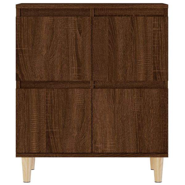 vidaXL Συρταριέρες 2 τεμ. Καφέ Δρυς 60x35x70 εκ. Επεξεργασμένο Ξύλο