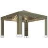 vidaXL &Kappa;&iota;ό&sigma;&kappa;&iota; &mu;&epsilon; &Delta;&iota;&pi;&lambda;ή &Omicron;&rho;&omicron;&phi;ή &kappa;&alpha;&iota; &Phi;&omega;&tau;ά&kappa;&iota;&alpha; LED Taupe 3 x 3 x 2,7 &mu;.
