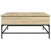 vidaXL Τραπεζάκι Σαλονιού Sonoma Δρυς 95x95x45 εκ Επεξ. Ξύλο + Μέταλλο