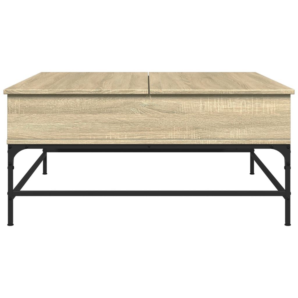 vidaXL Τραπεζάκι Σαλονιού Sonoma Δρυς 95x95x45 εκ Επεξ. Ξύλο + Μέταλλο
