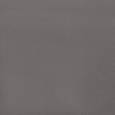 vidaXL Κεφαλάρι με Πτερύγια Γκρι 103x23x78/88 εκ. Συνθετικό Δέρμα