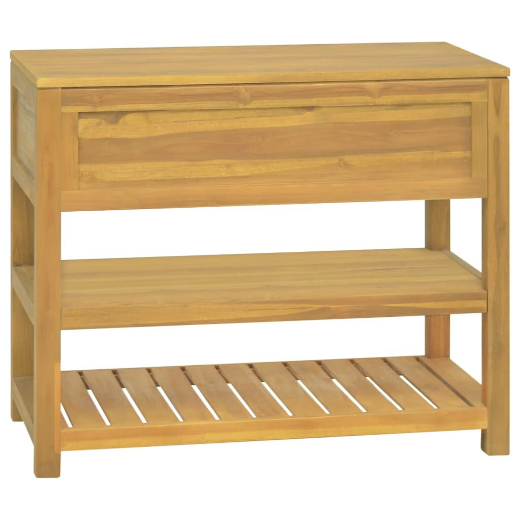 vidaXL Έπιπλο Μπάνιου 90 x 45 x 75 εκ. από Μασίφ Ξύλο Teak