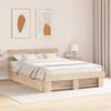 vidaXL Σκελετός Κρεβατιού Καφέ 150 x 200 cm Μασίφ ξύλο πεύκου