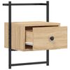 vidaXL Κομοδίνο Επιτοίχιο Sonoma Δρυς 35x30x51 εκ. από Επεξεργ. Ξύλο