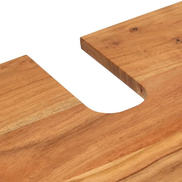 vidaXL Ντουλάπι Μπάνιου 62 x 33 x 58 εκ. από Μασίφ Ξύλο Ακακίας