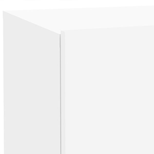 vidaXL Κομοδίνο με Φώτα LED Λευκό 70 x 36 x 40,5 εκ.