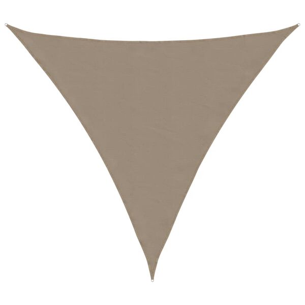 vidaXL Πανί Σκίασης Τρίγωνο Taupe 3,6 x 3,6 x 3,6 μ. Ύφασμα Oxford