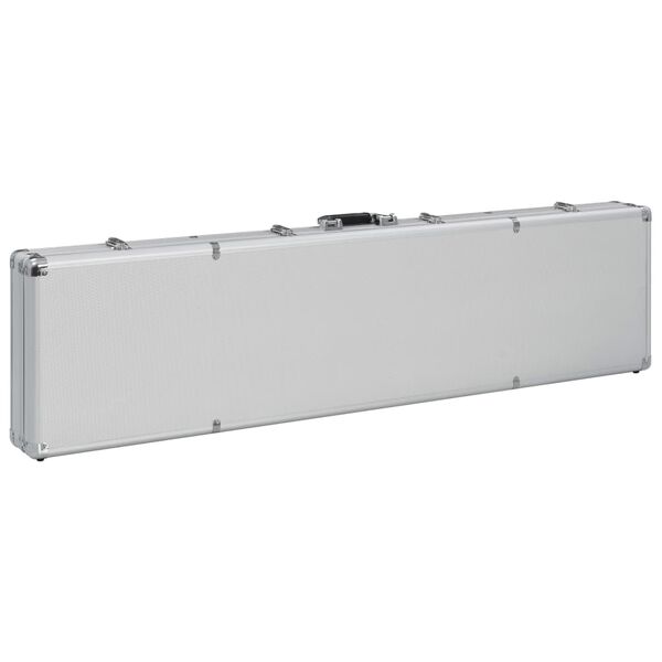 vidaXL Βαλίτσα Όπλου Ασημί 134 x 35 x 12 εκ. από Αλουμίνιο