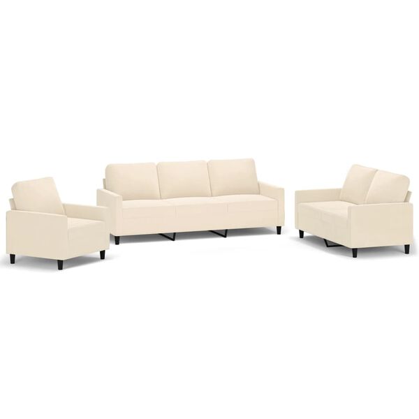 vidaXL &Pi;&omicron;&lambda;&upsilon;&theta;&rho;ό&nu;&epsilon;&sigmaf; &Sigma;&epsilon;&tau; 3 &Tau;&epsilon;&mu;&alpha;&chi;ί&omega;&nu; &Kappa;&rho;&epsilon;&mu; &alpha;&pi;ό &Beta;&epsilon;&lambda;&omicron;ύ&delta;&omicron; &mu;&epsilon; &Mu;&alpha;&xi;&iota;&lambda;ά&rho;&iota;&alpha;