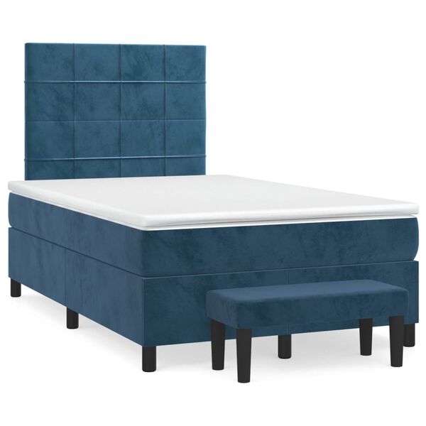 vidaXL &Kappa;&rho;&epsilon;&beta;ά&tau;&iota; Boxspring &mu;&epsilon; &Sigma;&tau;&rho;ώ&mu;&alpha; &Sigma;&kappa;&omicron;ύ&rho;&omicron; &Mu;&pi;&lambda;&epsilon; 120x200 &epsilon;&kappa;. &Beta;&epsilon;&lambda;&omicron;ύ&delta;&iota;&nu;&omicron;