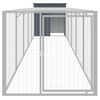 vidaXL Κοτέτσι με Περίβολο Ανθρακί 110x609x110 εκ. Γαλβαν. Χάλυβας