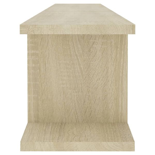 vidaXL Ραφιέρες Τοίχου 2 τεμ. Sonoma Δρυς 105 x 18 x 20 εκ Μοριοσανίδα