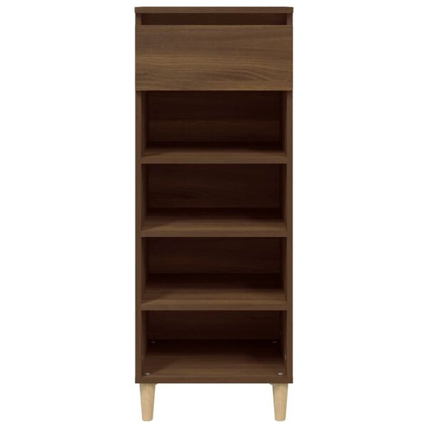 vidaXL Παπουτσοθήκη Καφέ Δρυς 40x36x105 εκ. από Επεξεργασμένο Ξύλο
