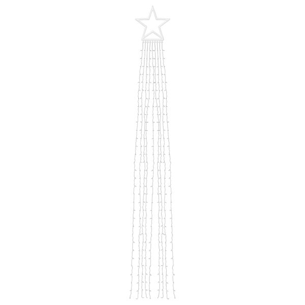 vidaXL Φωτιστικό Χριστουγεννιάτικο Δέντρο 320 LED Μπλε 375 εκ.