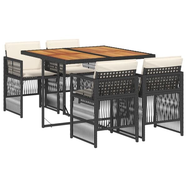 vidaXL &Sigma;&epsilon;&tau; &Tau;&rho;&alpha;&pi;&epsilon;&zeta;&alpha;&rho;ί&alpha;&sigmaf; &Kappa;ή&pi;&omicron;&upsilon; 5 &Tau;&epsilon;&mu;&alpha;&chi;ί&omega;&nu; &Mu;&alpha;ύ&rho;&omicron; &Sigma;&upsilon;&nu;&theta;. &Rho;&alpha;&tau;ά&nu; &mu;&epsilon; &Mu;&alpha;&xi;&iota;&lambda;ά&rho;&iota;&alpha;