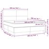 vidaXL Κρεβάτι Boxspring με Στρώμα Καπουτσίνο 180x200 εκ. Συνθ. Δέρμα